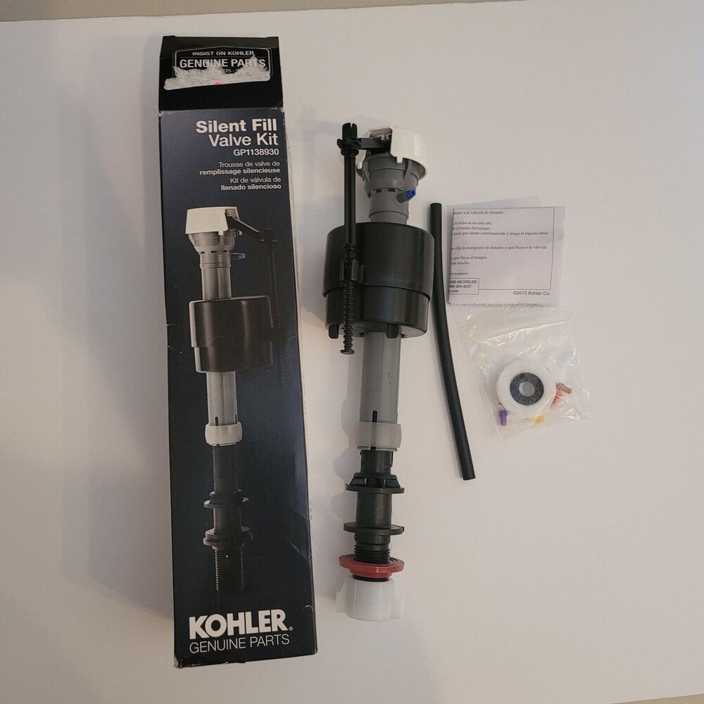 Kohler Genuine Parts Silent Fill Toilet Fill Valve Kit GP1138930 Gray Shank